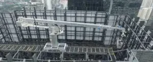 Fungsi utama gondola gedung pada sistem rel di atap bangunan tinggi
