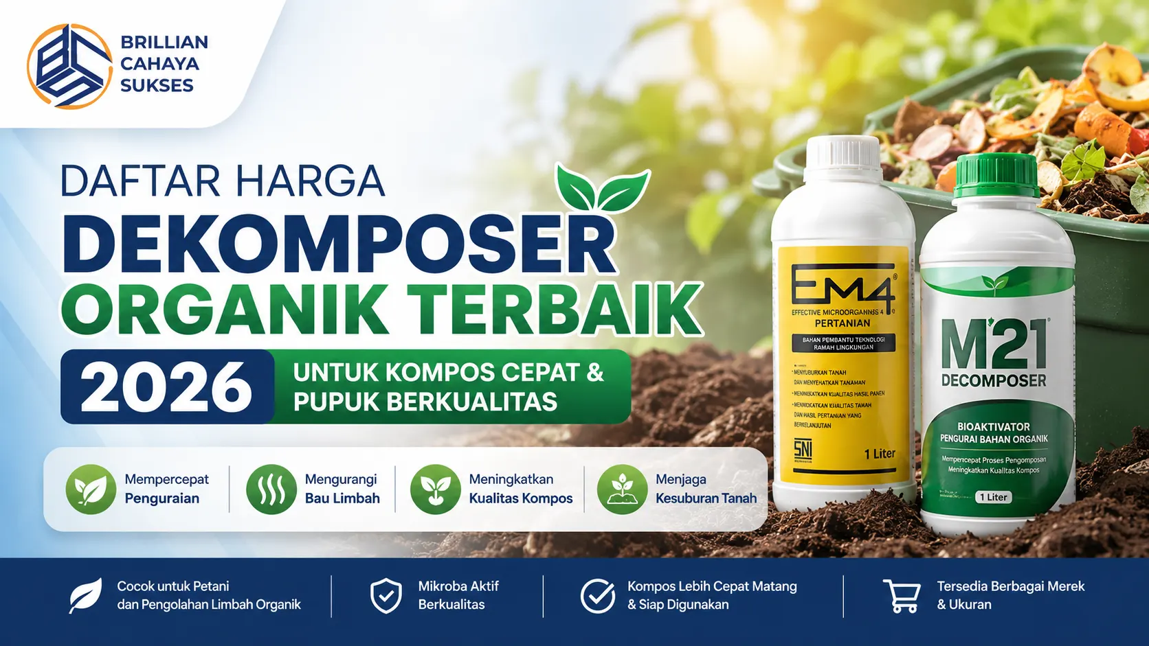 Harga dekomposer organik terbaik untuk kompos