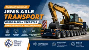 Ilustrasi jenis axle transport untuk kebutuhan proyek industri dan konstruksi