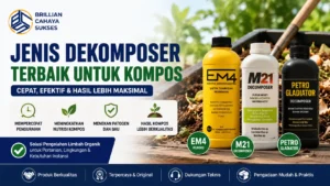 Jenis dekomposer terbaik untuk kompos organik