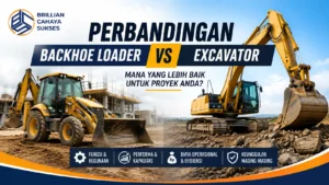 Perbandingan backhoe loader dan excavator pada proyek konstruksi berat