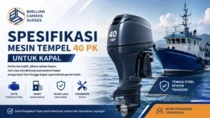 Spesifikasi mesin tempel 40 PK untuk kapal operasional dan kapal pengumpul ikan