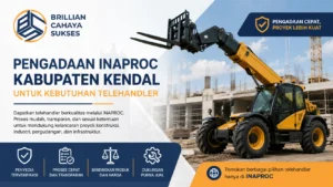 Ilustrasi Pengadaan Inaproc Kabupaten Kendal untuk pengadaan telehandler proyek konstruksi.