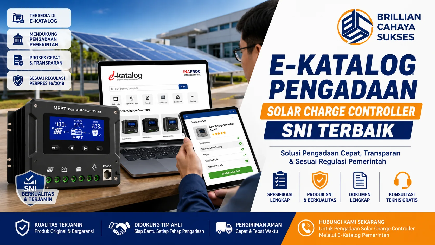 E-Katalog Pengadaan Solar Charge Controller SNI untuk kebutuhan instansi pemerintah dan kontraktor