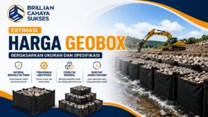 Estimasi harga geobox berdasarkan ukuran dan spesifikasi untuk pengendalian erosi dan proyek reklamasi