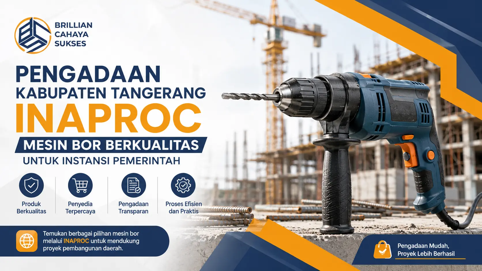 Pengadaan Kabupaten Tangerang Inaproc mesin bor berkualitas untuk instansi pemerintah dan proyek pembangunan daerah