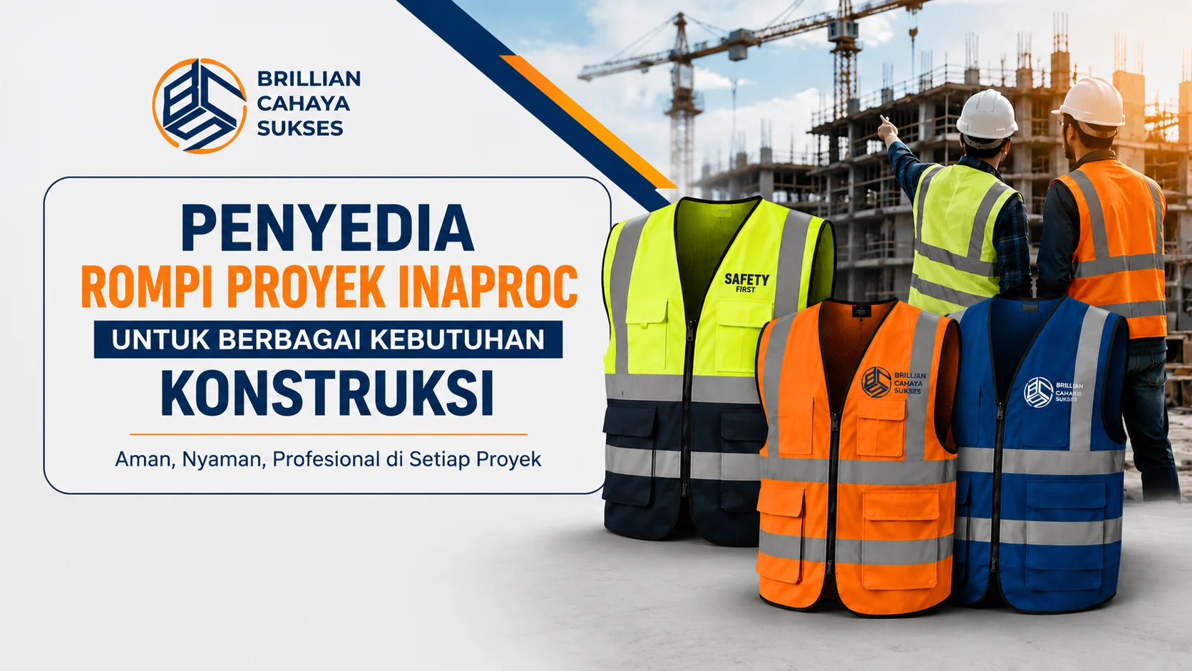 penyedia rompi proyek inaproc untuk berbagai kebutuhan konstruksi