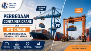Perbedaan Container Crane dan RTG Crane dalam operasional terminal peti kemas di pelabuhan