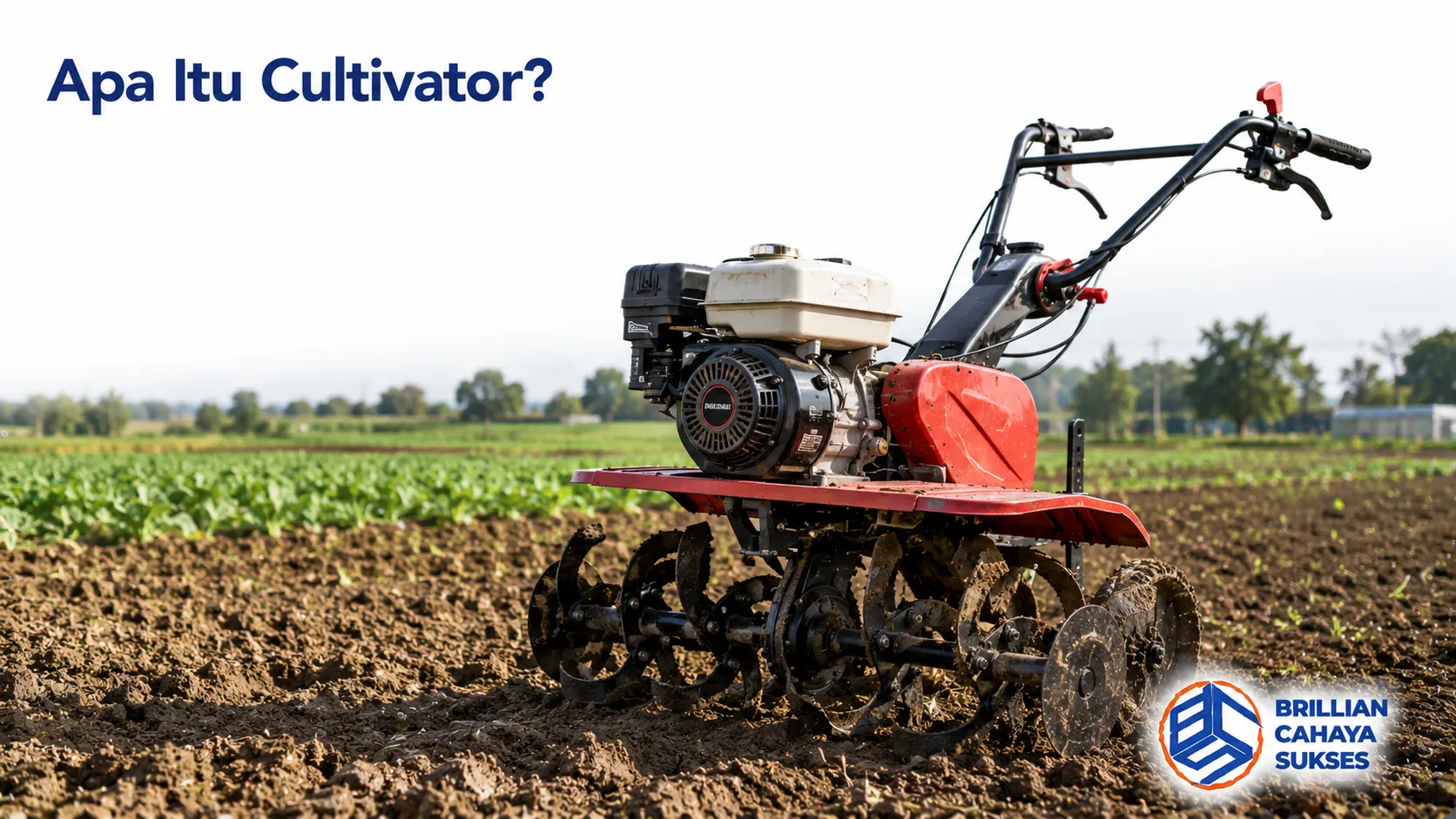 Cultivator digunakan untuk menggemburkan tanah di lahan pertanian sebagai persiapan sebelum proses penanaman.