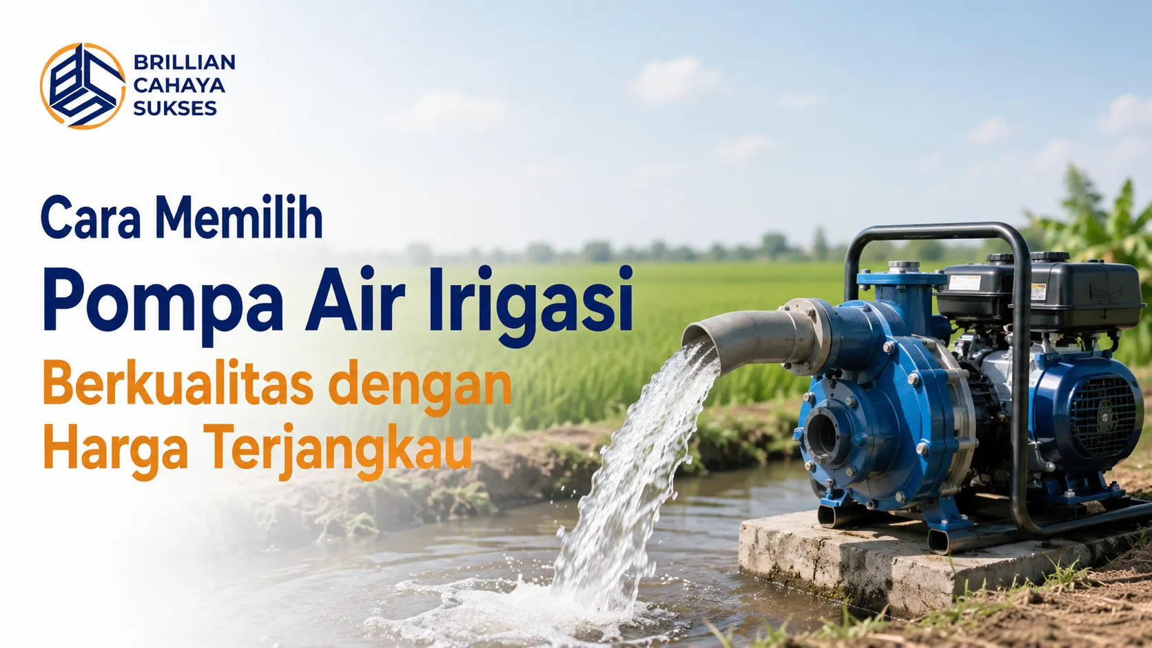 Tips memilih pompa air irigasi berkualitas dan awet untuk kebutuhan sawah