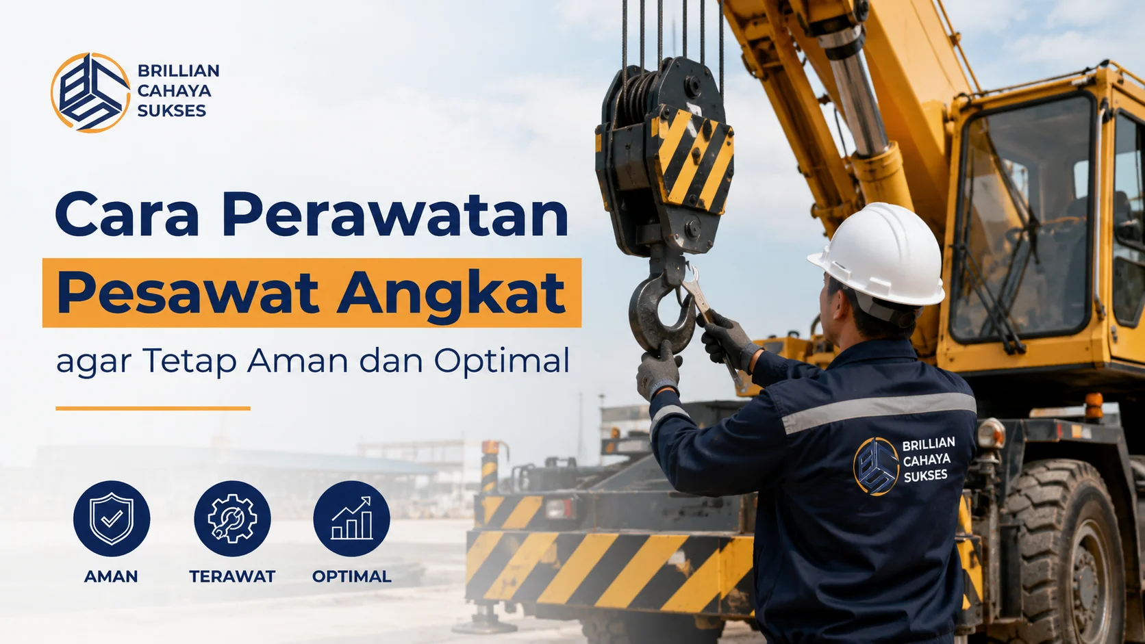 Ilustrasi Gambar Cara Perawatan Pesawat Angkat agar Tetap Aman dan Optimal