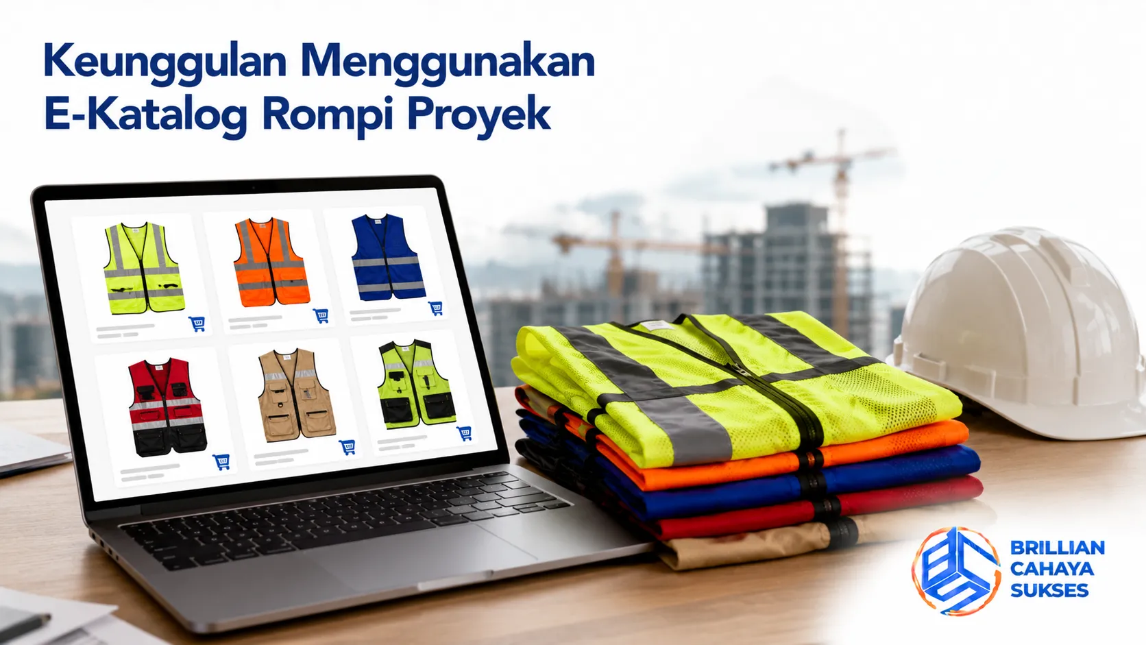 E-Katalog rompi proyek memudahkan pemilihan rompi keselamatan sesuai kebutuhan pekerjaan.