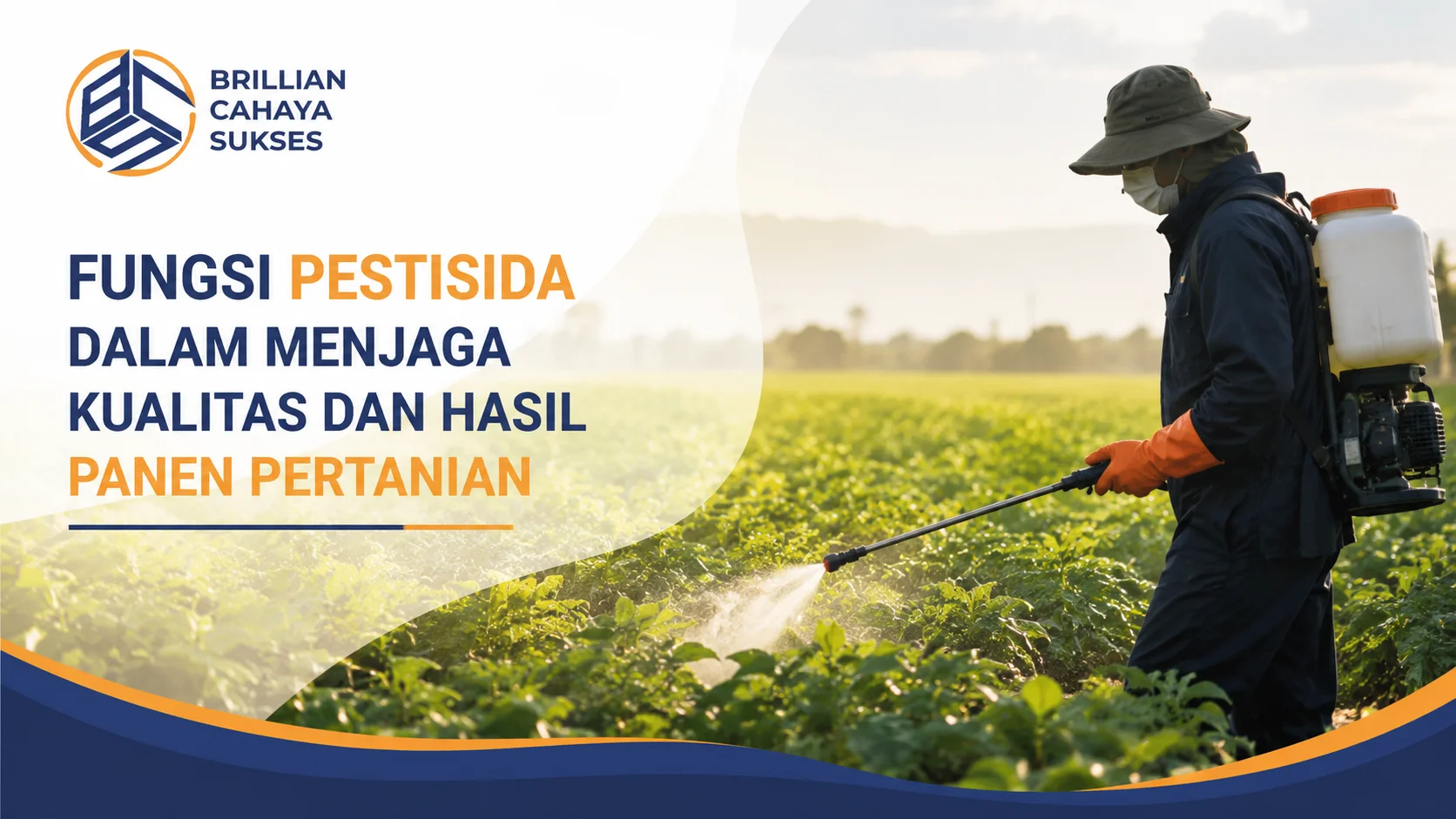 Ilustrasi Gambar Fungsi pestisida dalam menjaga kualitas dan hasil panen pertanian