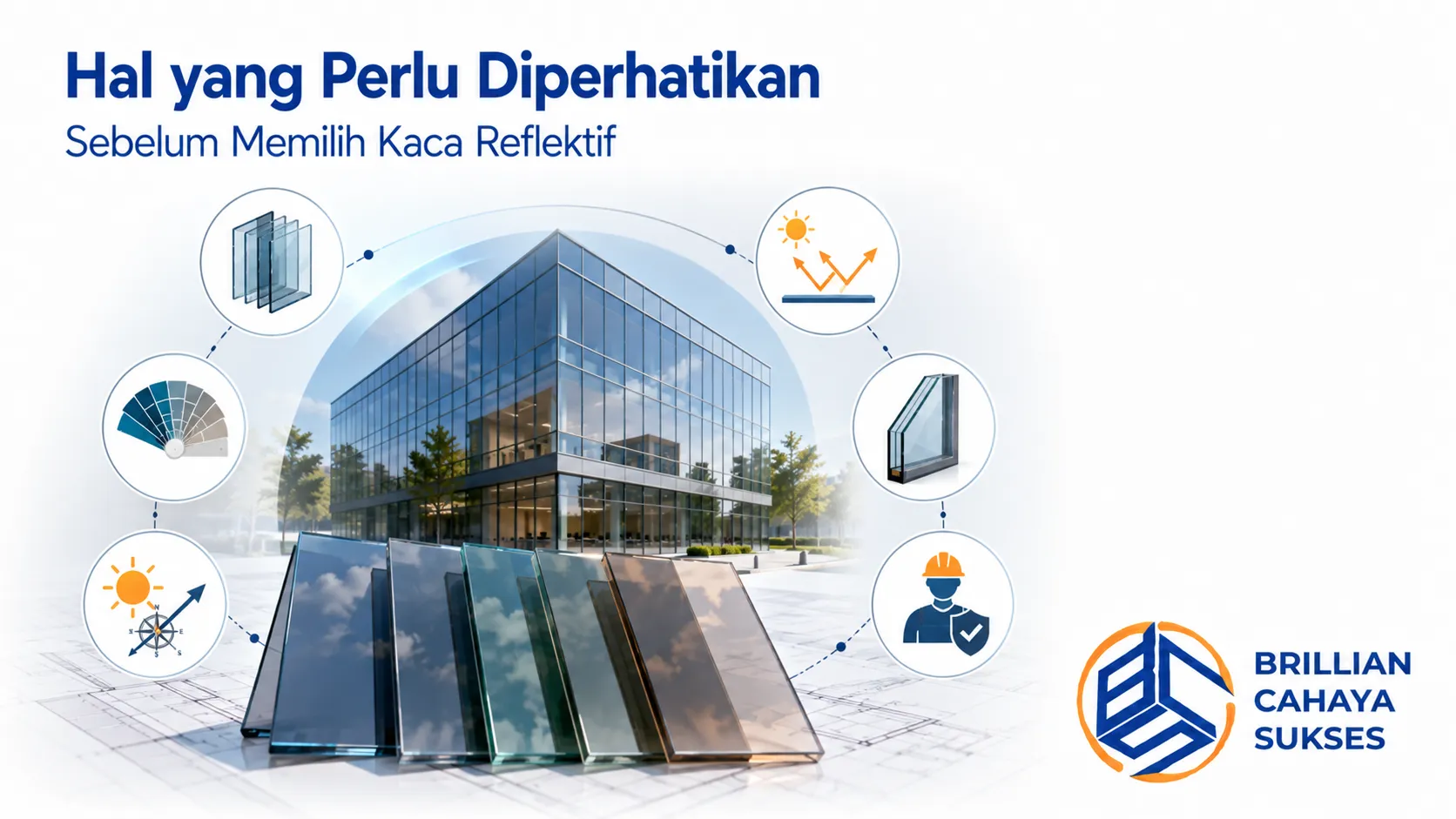 Hal yang perlu diperhatikan sebelum memilih kaca reflektif untuk kebutuhan bangunan.
