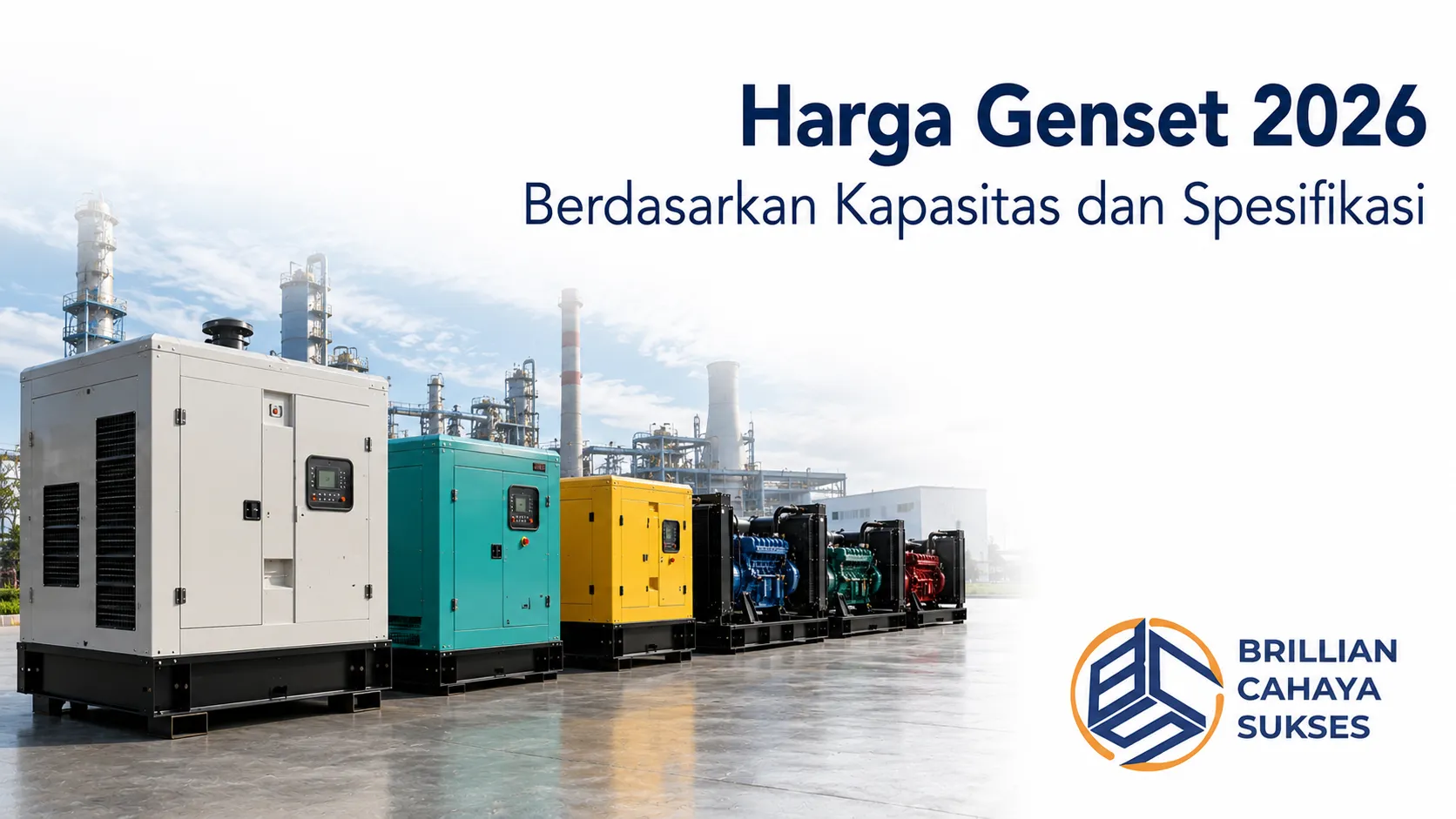 Harga Genset 2026 Berdasarkan Kapasitas dan Spesifikasi
