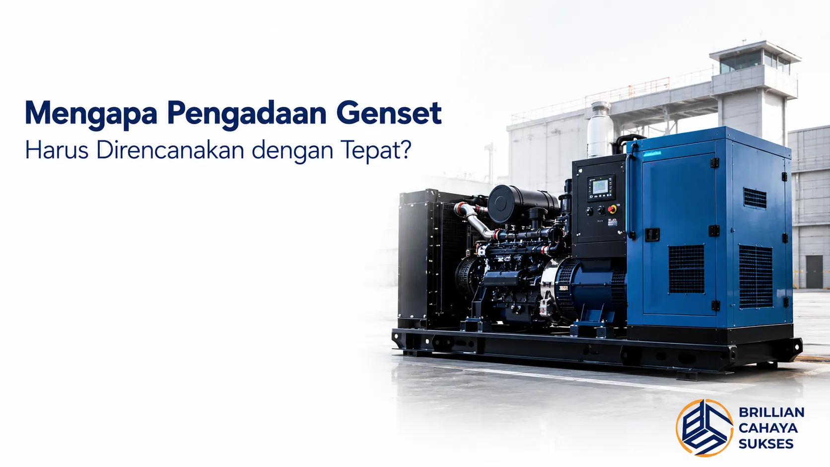 Pengadaan genset industri untuk memastikan pasokan listrik cadangan yang andal dan efisien.