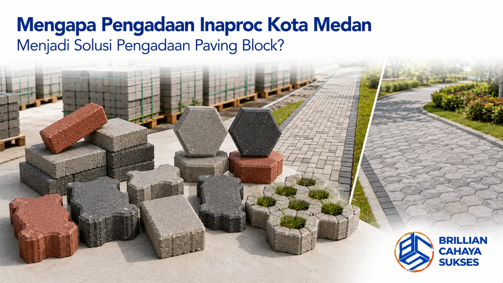 Pengadaan paving block melalui INAPROC untuk mendukung proyek infrastruktur yang efisien dan berkualitas.