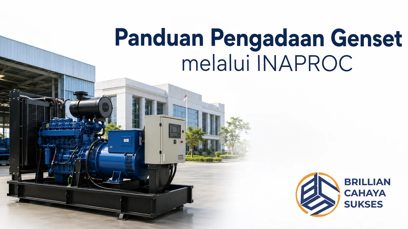 Panduan pengadaan genset melalui INAPROC untuk kebutuhan proyek pemerintah dan industri.