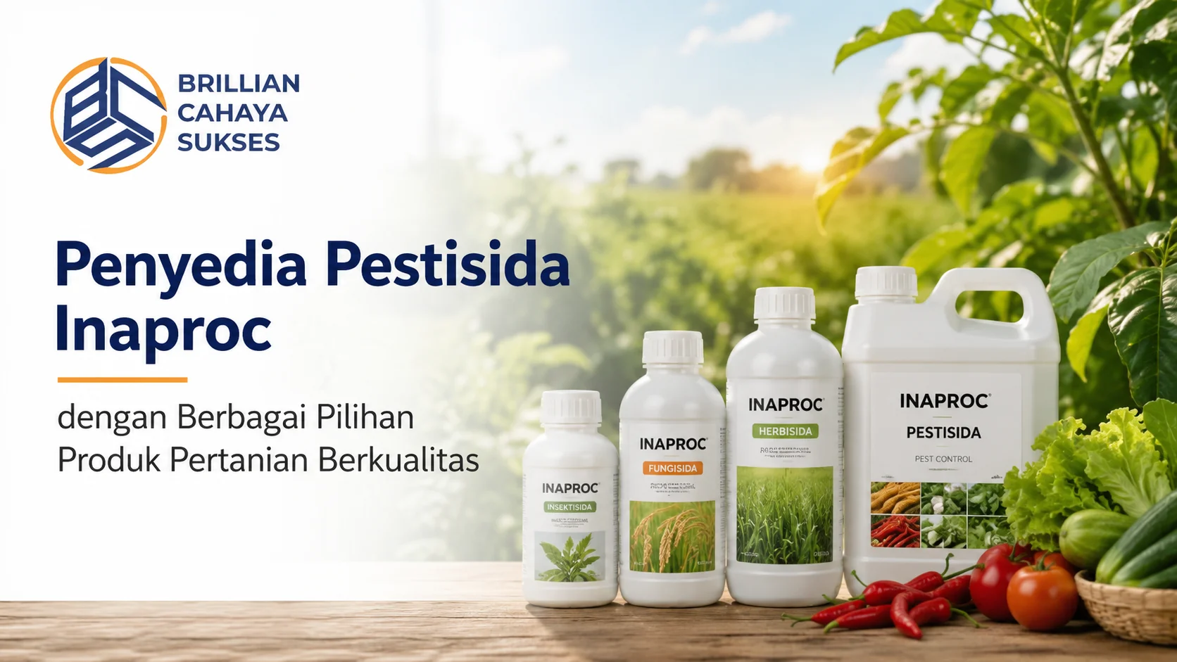 Ilustrasi Gambar Penyedia Pestisida Inaproc dengan berbagai pilihan produk pertanian berkualitas