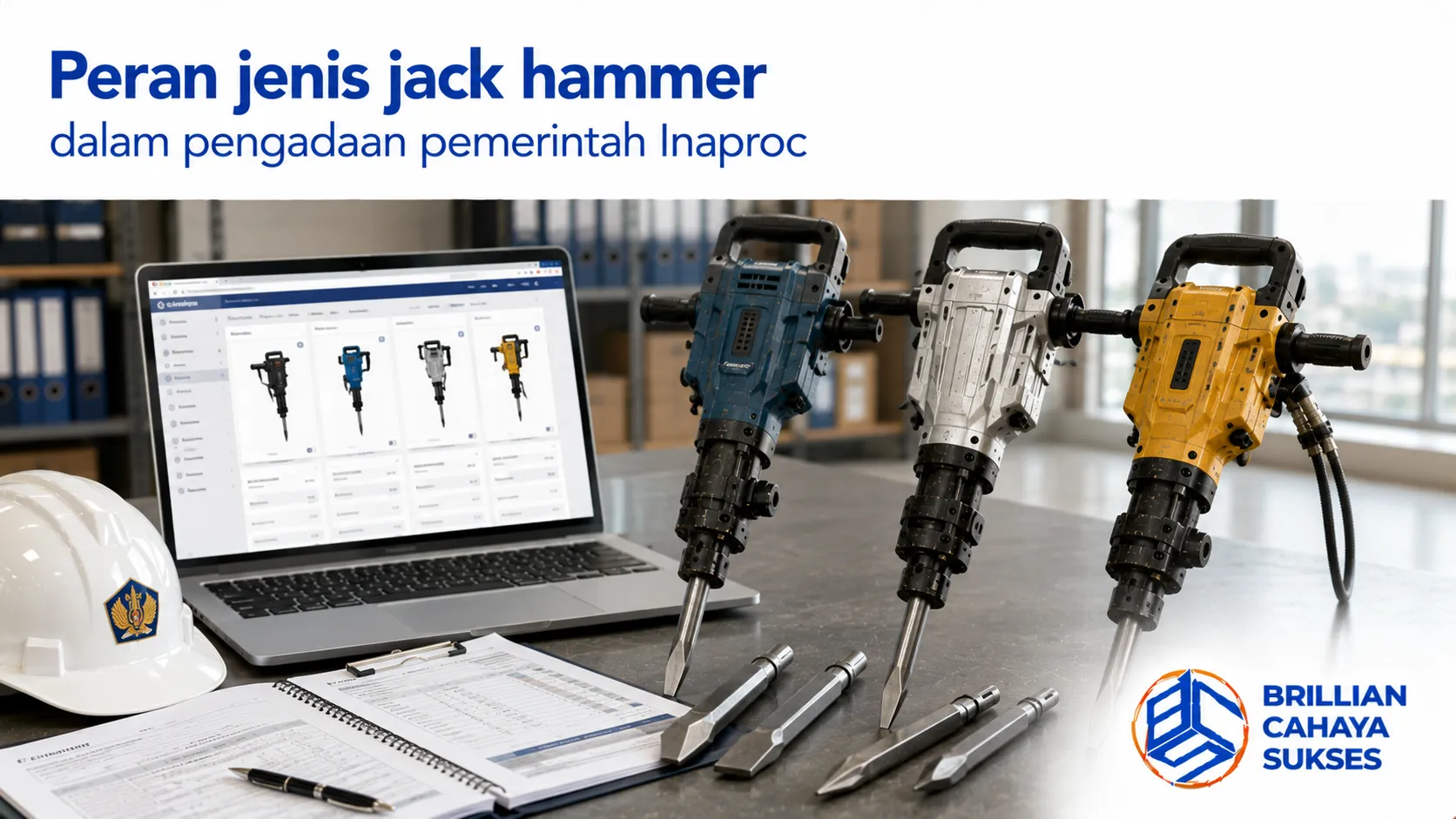 Peran jenis jack hammer dalam mendukung pengadaan pemerintah melalui sistem Inaproc.