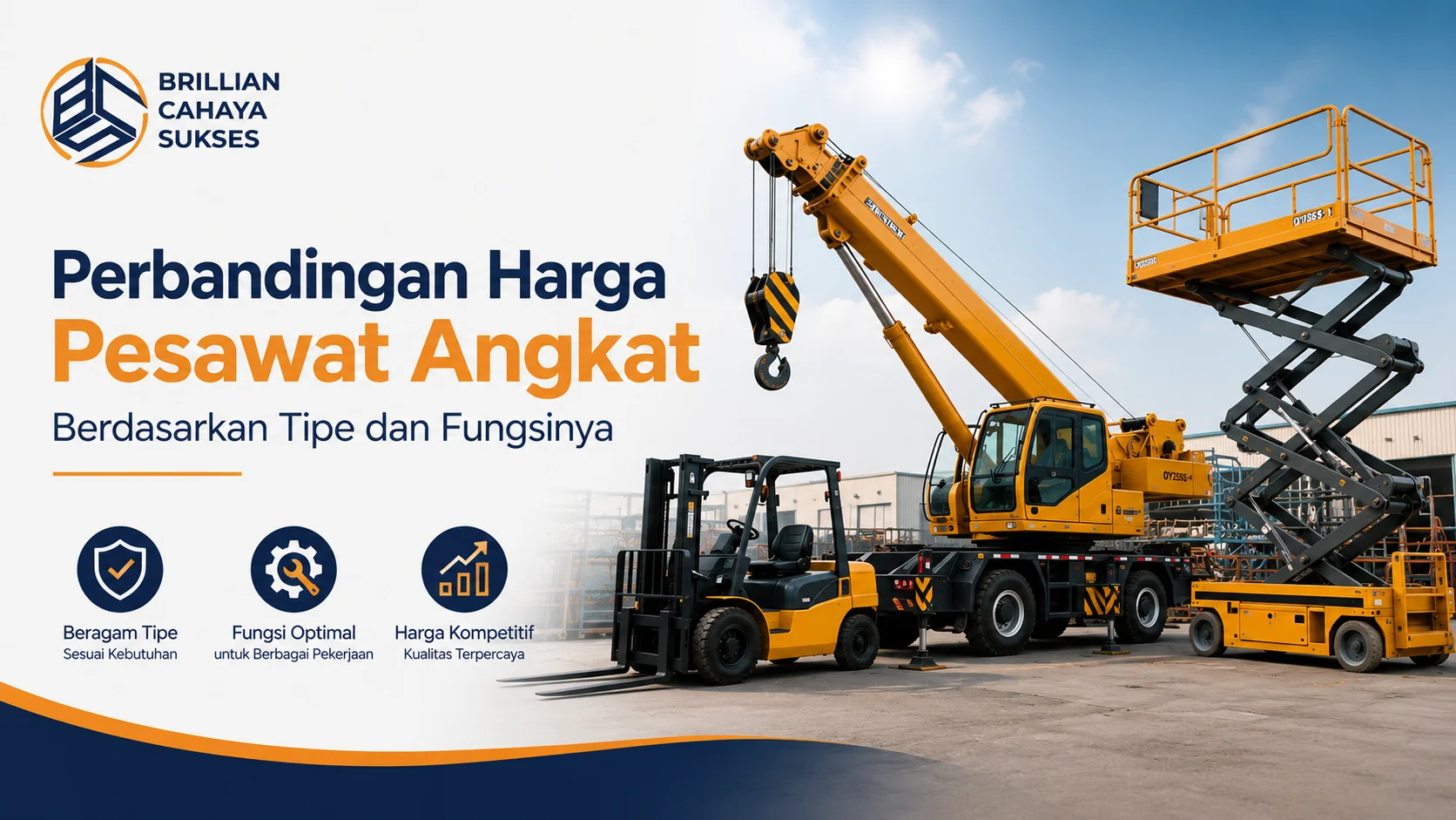 Ilustrasi Gambar Perbandingan Harga Pesawat Angkat Berdasarkan Tipe dan Fungsinya