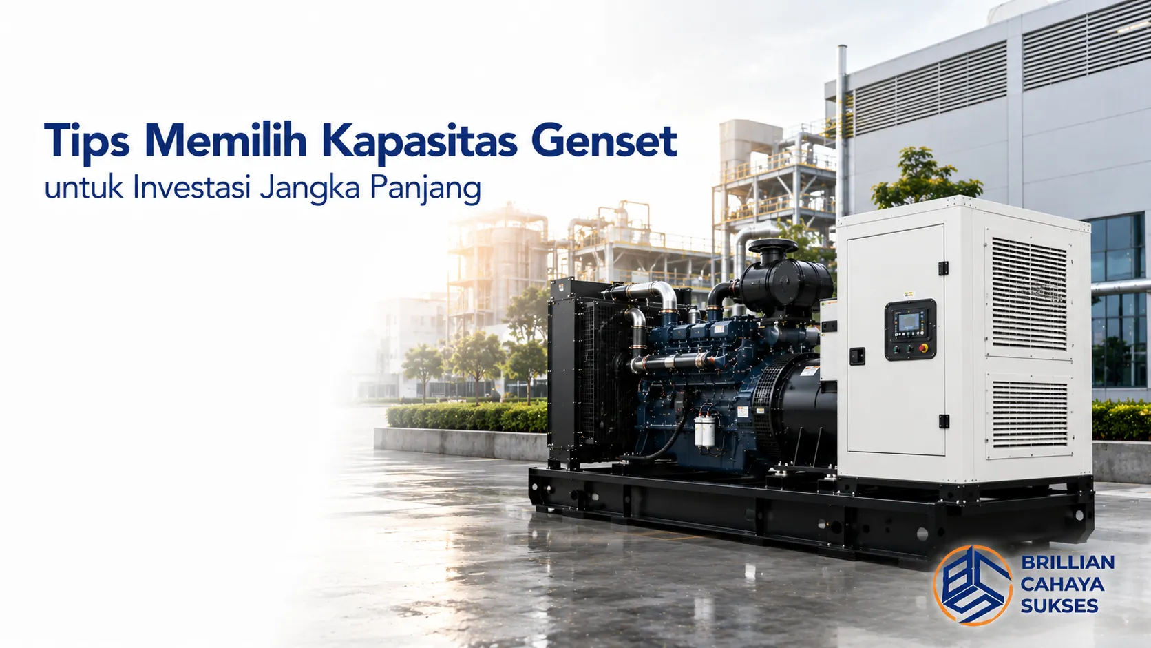 Kapasitas genset yang tepat untuk mendukung kebutuhan daya dan investasi jangka panjang.