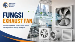 Fungsi Exhaust Fan untuk membantu sirkulasi udara, mengurangi kelembapan, dan menjaga kualitas udara di berbagai jenis bangunan.