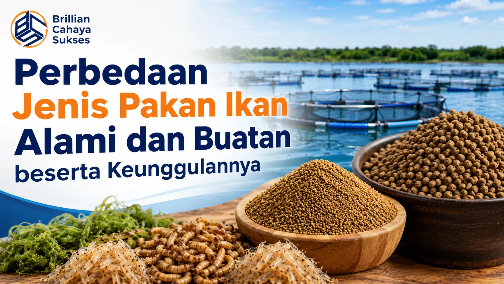 Jenis Pakan Ikan alami dan buatan beserta perbedaan serta keunggulannya untuk budidaya ikan