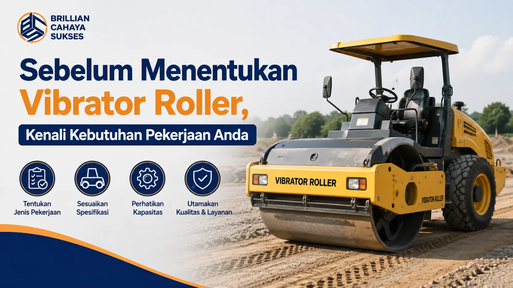 Jual Alat Berat INAPROC vibrator roller untuk kebutuhan pemadatan