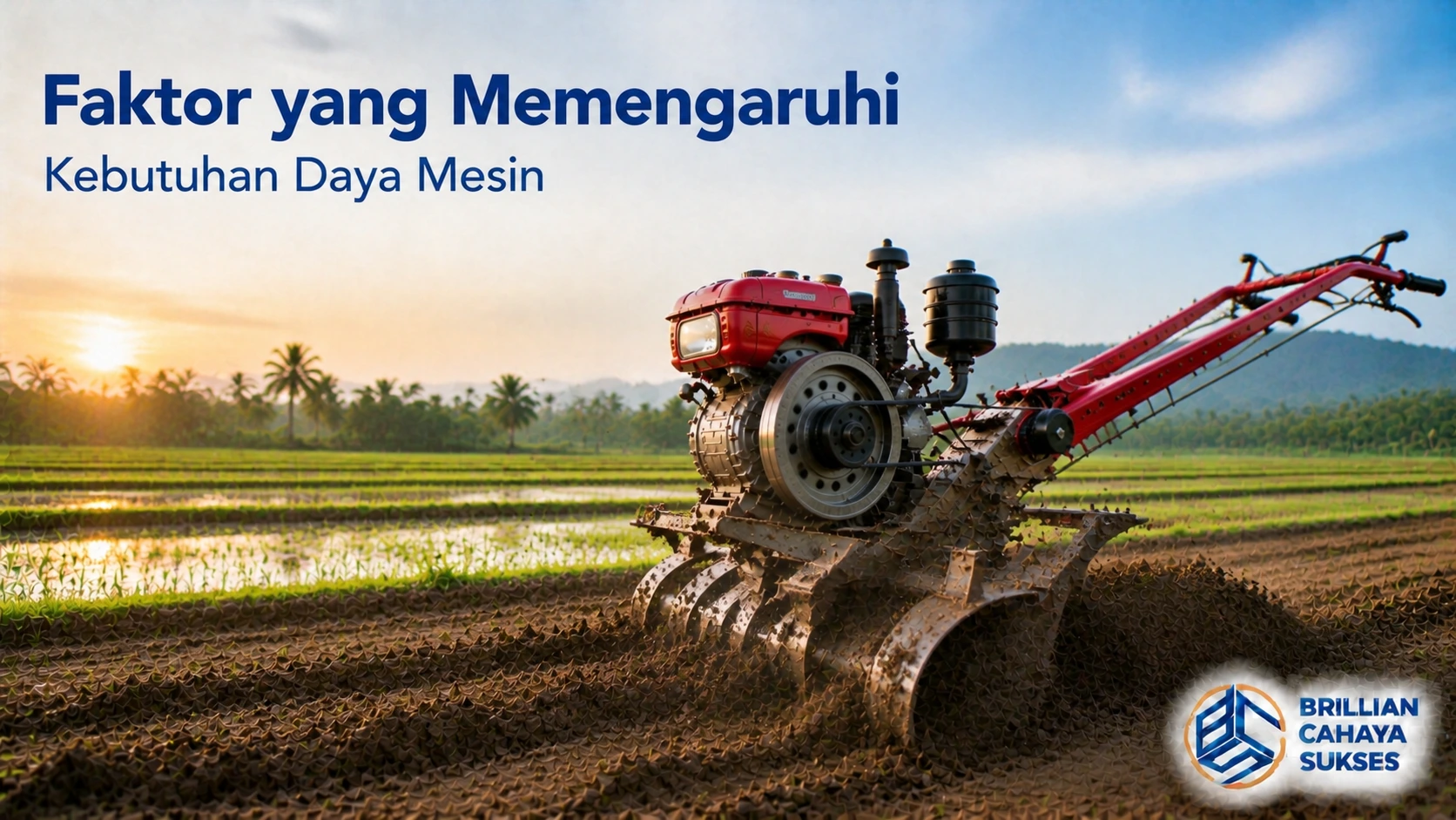Faktor yang memengaruhi kebutuhan daya mesin pada hand traktor.