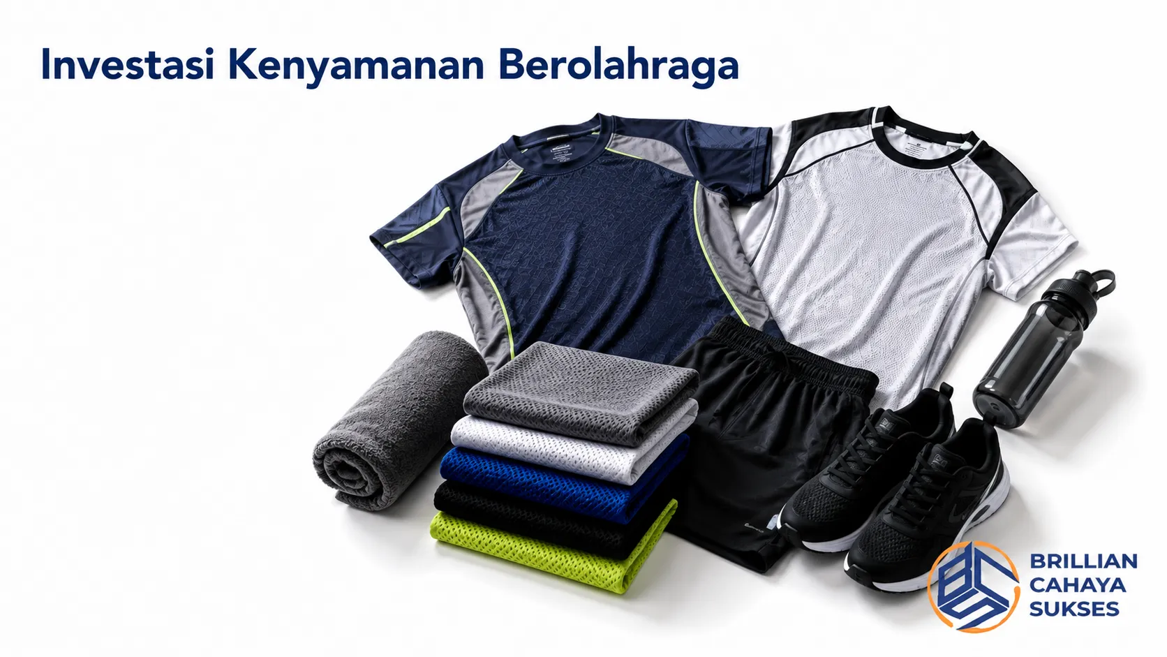 Perlengkapan olahraga berkualitas dengan jersey berbahan breathable untuk mendukung kenyamanan saat latihan.