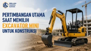 Produk Alat Berat TKDN 82% untuk pertimbangan memilih excavator mini konstruksi