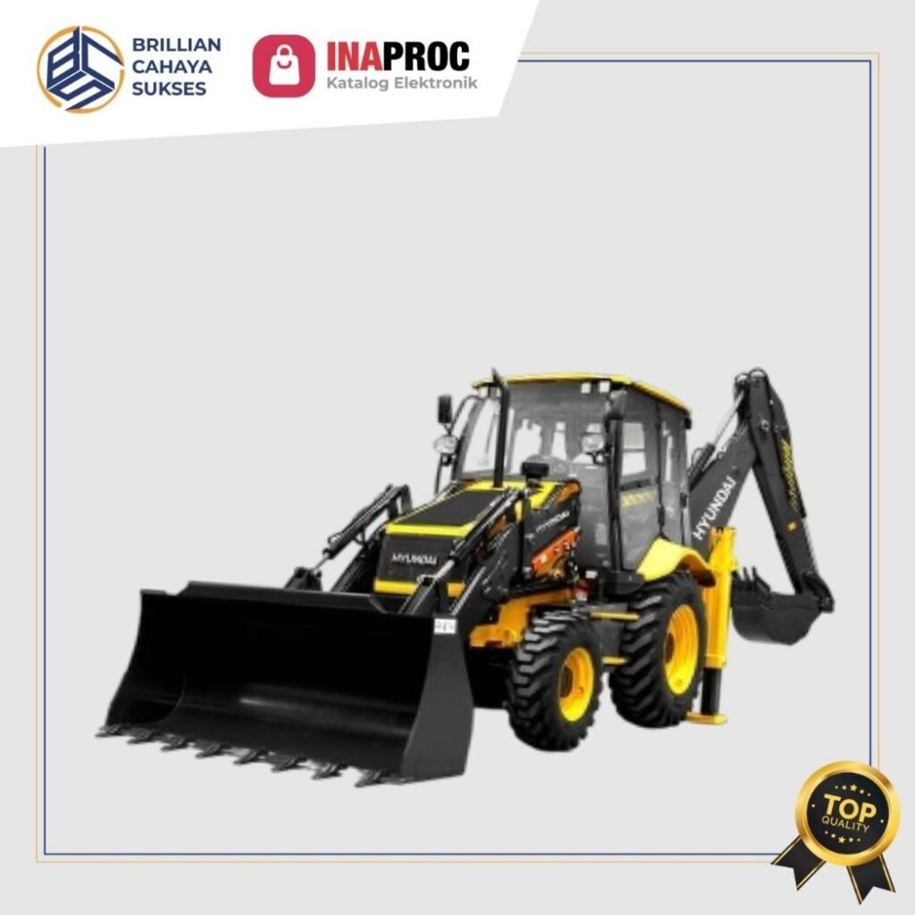 backhoe loader serbaguna di proyek infrastruktur jalan dan jembatan