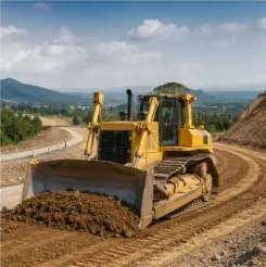 bulldozer untuk konstruksi dan grading jalan