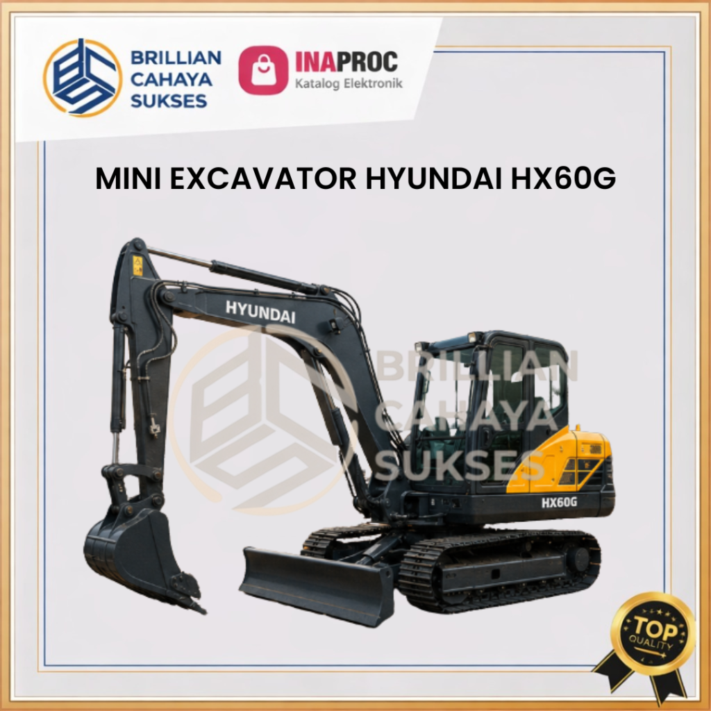 excavator mini beroperasi di proyek konstruksi galian tanah pengadaan pemerintah