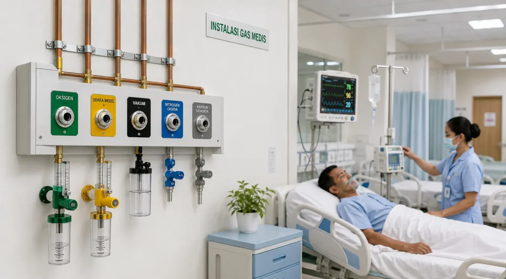 instalasi gas medis untuk puskesmas dan klinik