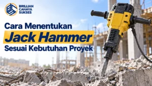 Jack Hammer Pengadaan Pemerintah untuk menentukan alat sesuai kebutuhan proyek konstruksi.