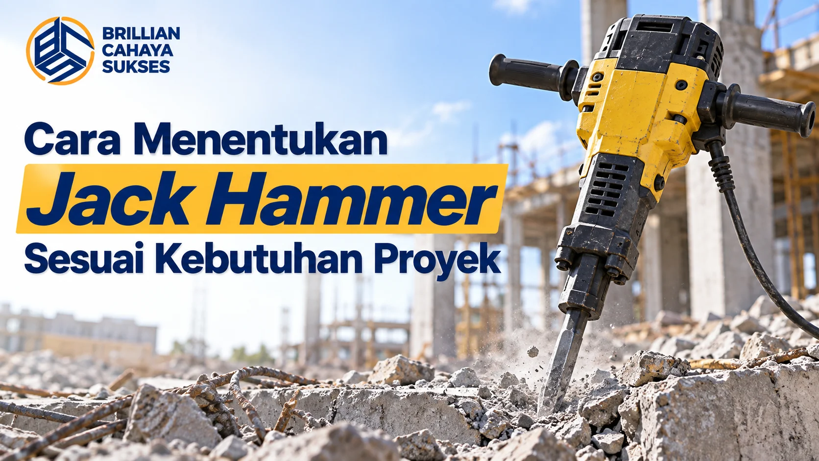 Jack Hammer Pengadaan Pemerintah untuk menentukan alat sesuai kebutuhan proyek konstruksi.