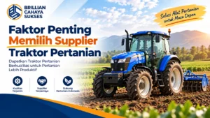 Supplier Traktor Pertanian Besar TKDN untuk mendukung kebutuhan traktor pertanian dengan spesifikasi dan layanan yang sesuai.
