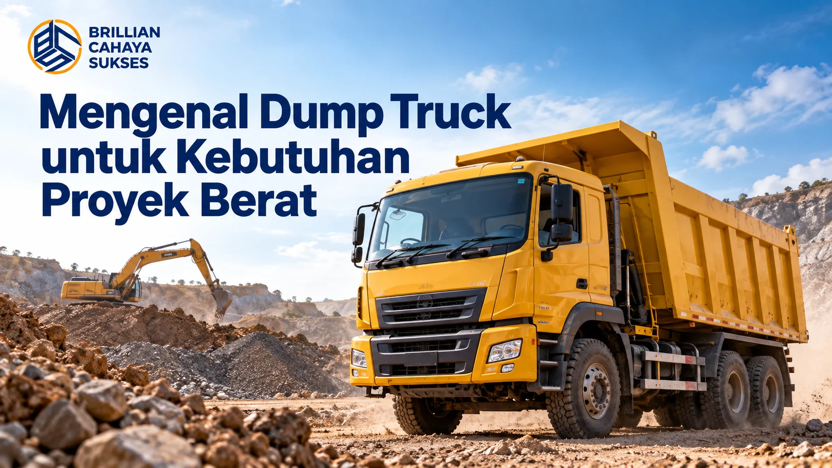 Supplier Dump Truck INAPROC untuk kebutuhan proyek berat dengan dump truck di area konstruksi.