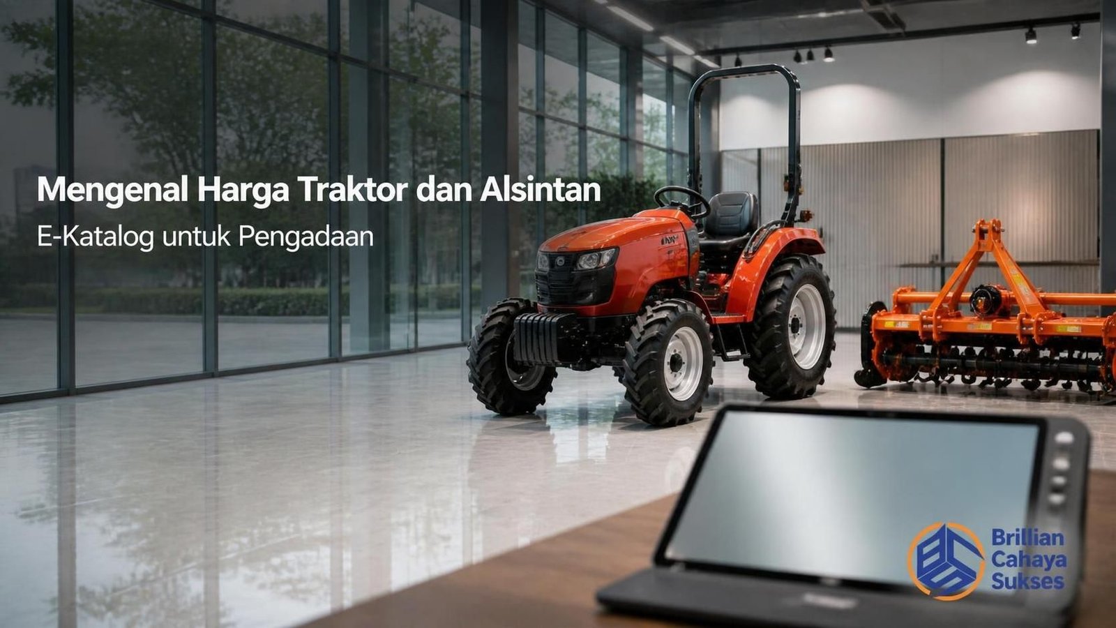 Traktor dan alat mesin pertanian (alsintan) untuk pengadaan melalui E-Katalog.
