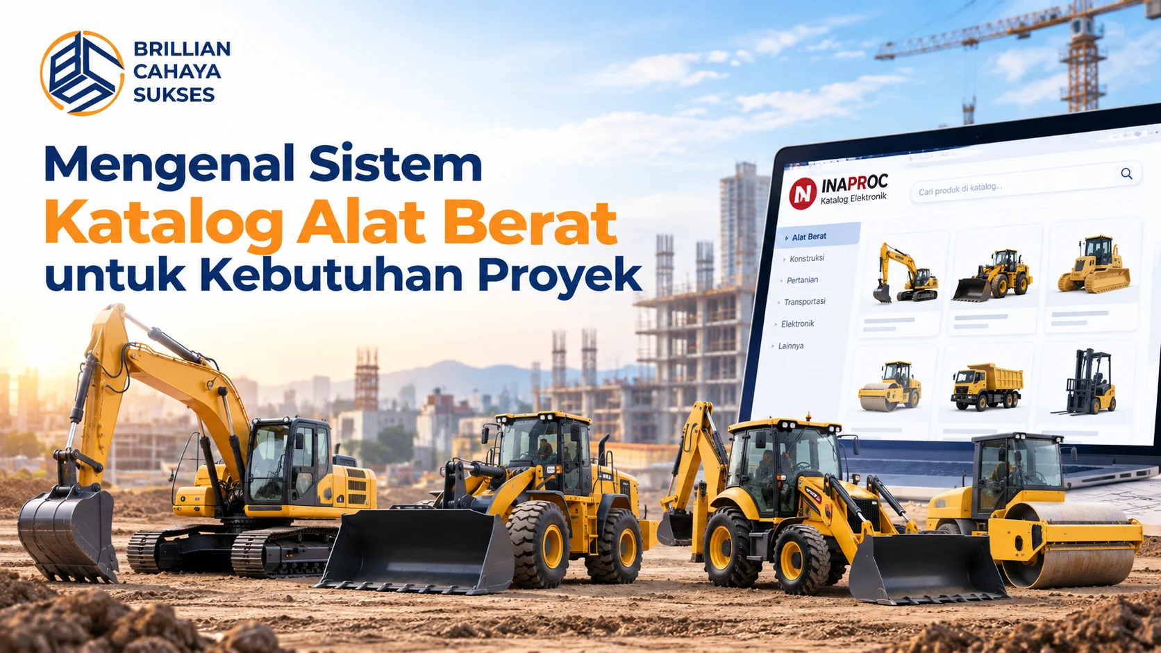 Katalog Alat Berat INAPROC untuk kebutuhan proyek konstruksi