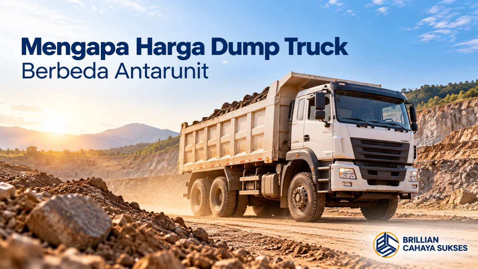 Faktor yang memengaruhi harga dump truck berdasarkan kapasitas, spesifikasi, dan kebutuhan proyek.