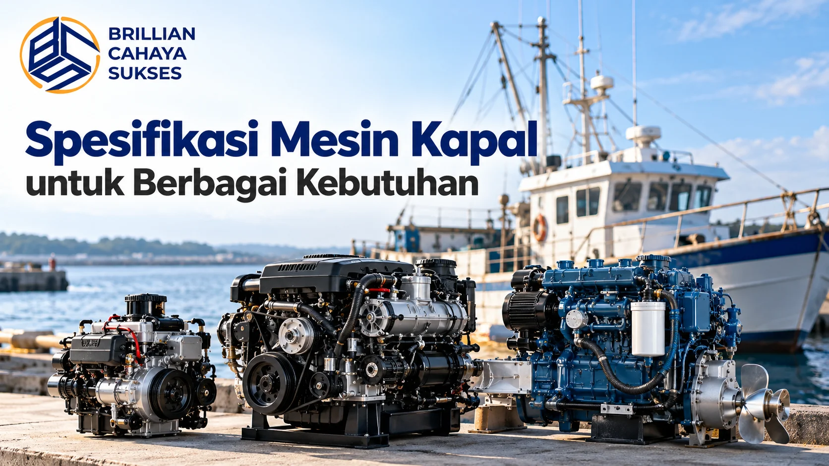 Supplier Marine Engine TKDN untuk spesifikasi mesin kapal berbagai kebutuhan