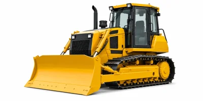 bulldozer tangguh melakukan land clearing di proyek tambang dan perkebunan