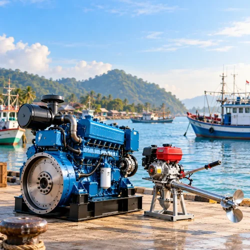 mesin kapal diesel dan mesin ketinting untuk kebutuhan perikanan dan instansi pemerintah